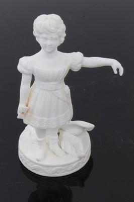 Lot 72 - Minton biscuit porcelain figure circa 1840