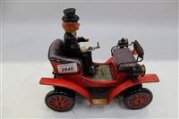 Lot 2840 - 1960s tinplate Veteran car and driver