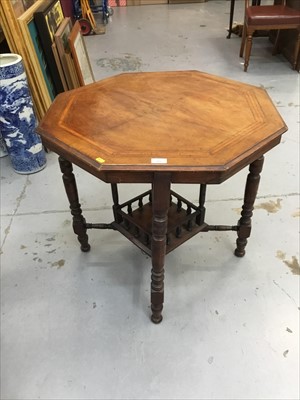 Lot 866 - Edwardian octagonal occasional table