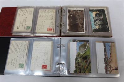 Lot 1217 - Postcards selection housed in two albums including comic, greeting etc (approx 160)