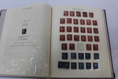Lot 1182 - Stamps GB collection housed in green Windsor album including 1840 GB 1d Black (x3) 2d Blue (x2) Red & Black Maltese Crosses