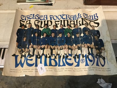 Lot 186 - Chelsea Football club signed poster
