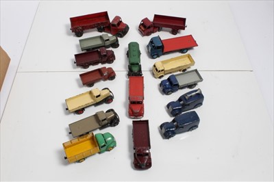 Lot 1360 - Dinky selection of unboxed early lorries including Fordson, Austin, Guy and others (18)