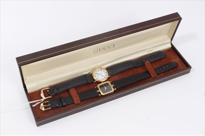 Lot 202 - Gucci wristwatch in case, together with a Raymond Weil wristwatch
