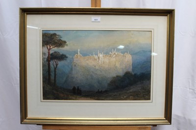 Lot 933 - Continental school 19th century watercolour - Fort