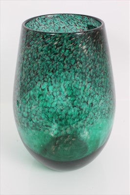 Lot 994 - Vaseart Scottish Art glass vase with adventurine gold fleck decoration, approx 26cm in height