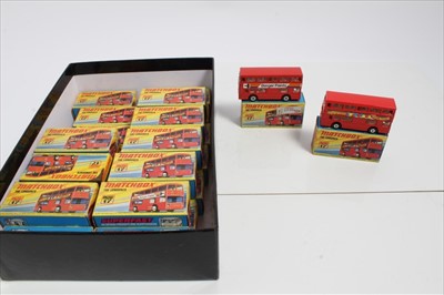 Lot 1387 - Matchbox The Londoner double decker bus No17 duplicated selection (24)