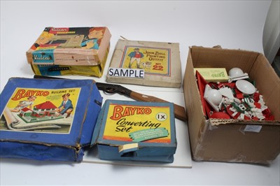 Lot 1391 - John Bull printing outfit, Bayko Building sets boxed and loose, Totopoly, diecast toys, railways etc