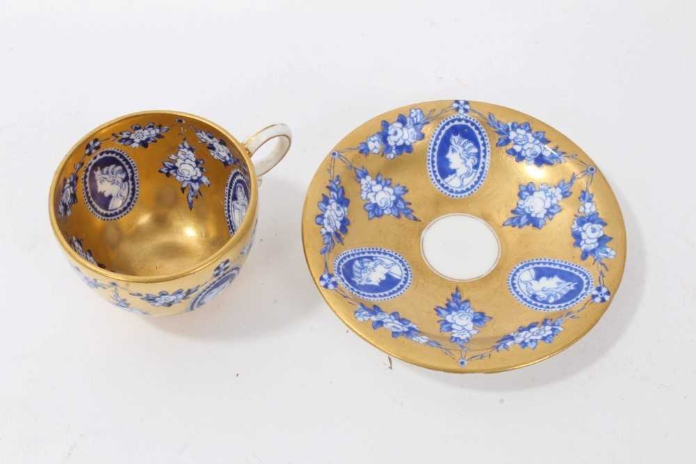 Lot 90 - Coalport miniature teacup and saucer circa 1890