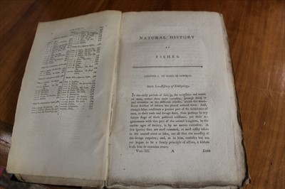 Lot 1268 - A New System of Natural History - volume 3 only - Fishes and Insects, Edinburgh 1792, numerous illustrations to end papers, together with collection of Natural History related books. (1 Box)