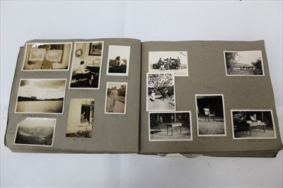 Lot 1206 - The Derby Drag Season 1933-34 (Londonderry) scrapbook containing photographs, cuttings with annotations.