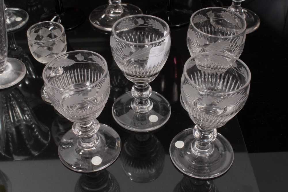 Lot 16 - Group of 18th and 19th century glassware