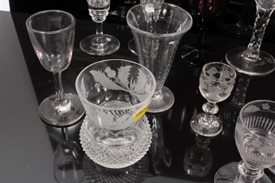 Lot 16 - Group of 18th and 19th century glassware