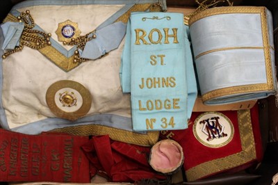 Lot 54 - Good collection of mid-20th century Masonic regalia, relating to Paul Roberts