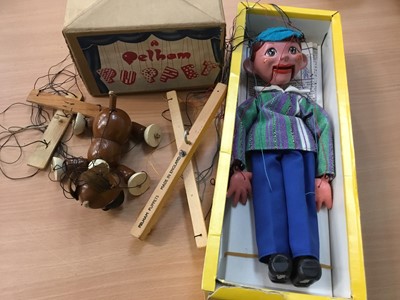 Lot 312 - Two vintage Pelham puppets