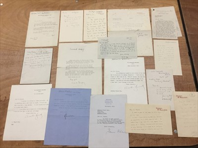 Lot 85 - Autograph letters from writers