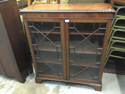 Lot 1027 - 1920s mahogany dwarf bookcase