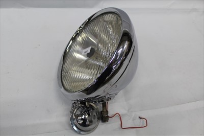 Lot 1637 - 1920s/30s P100 Chrome Car Headlamp