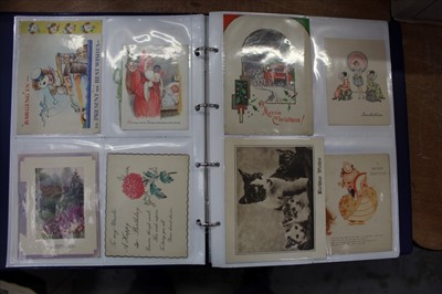 Lot 1222 - Postcards and photographs in ten albums, including early shipping, Louis Wain , real photographic, social history etc.