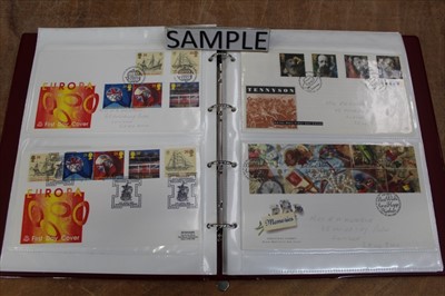 Lot 1220 - Stamps to include large accumulation of G.B. first day covers, unmounted stamp presentation packs all housed in albums and loose, covers are all illustrated, some with special hand stamps