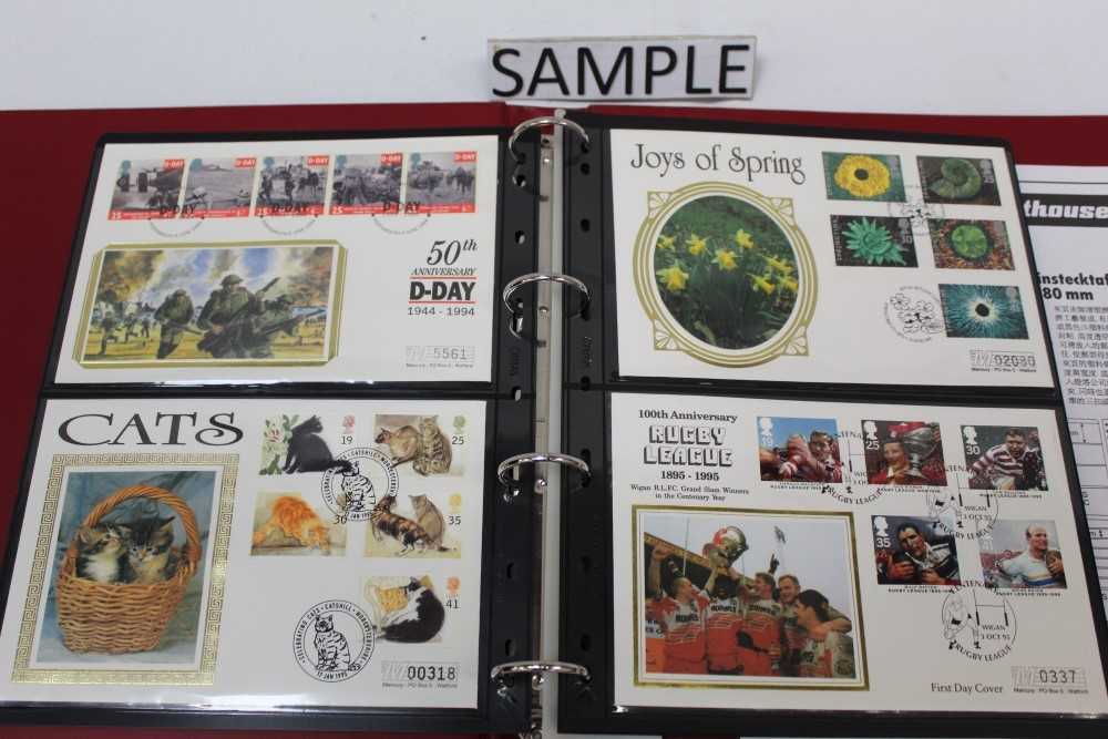 Lot 1223 - Stamps selection of Benham Silk first day covers housed in four albums and loose (qty)