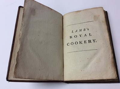 Lot 1011 - Lamb's Royal Cookery, Patrick Lamb, printed for Abel Roper, 1710, a fine example., mostly complete with numerous folding illustrations, early full calf