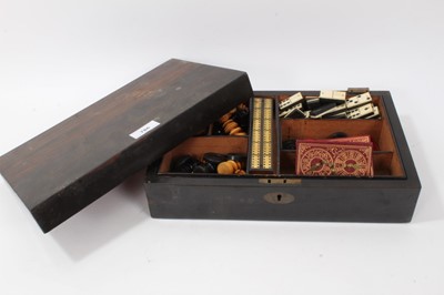 Lot 786 - Victorian games compendium in coromandel case