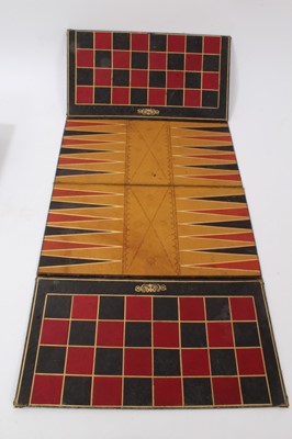 Lot 786 - Victorian games compendium in coromandel case