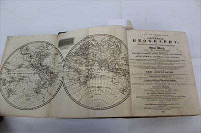 Lot 1299 - Christopher Kelly - A new and complete system of Universal Geography, Vol  1, 1814 first edition, fine calf binding with replaced spine