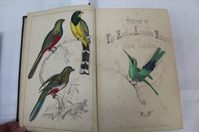 Lot 1303 - Oliver Goldsmith - Animated nature, 2 Vols. . published Fullarton & Co. contemporary binding, board ends