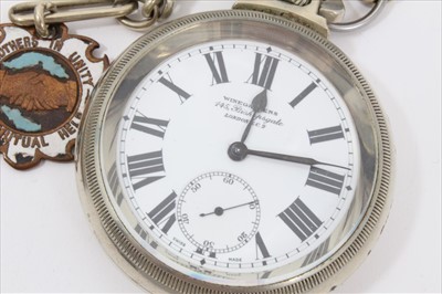 Lot 268 - Two Winegartens Railway pocket watches on chains