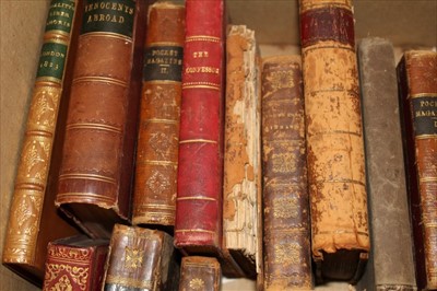 Lot 1256 - Collection of Antiquarian books with decorative leather bindings (1 box)