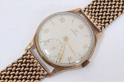 Lot 277 - Gentlemen’s 9ct gold Omega wristwatch