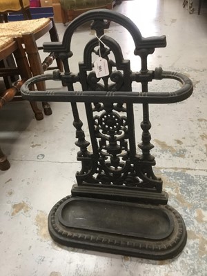 Lot 981 - Victorian cast iron stick stand