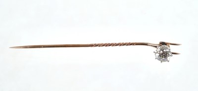 Lot 483 - Diamond stick pin