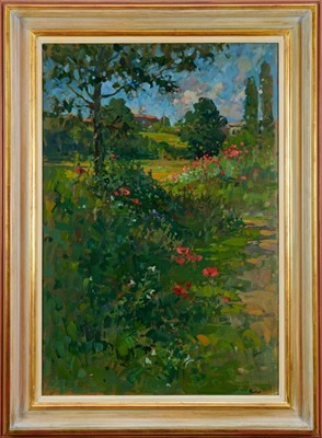 Lot 463 - *Susan Ryder - oil on canvas - Landscape near Albi