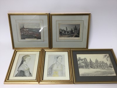 Lot 140 - Group of 19th century and later engravings and other works - topographical views