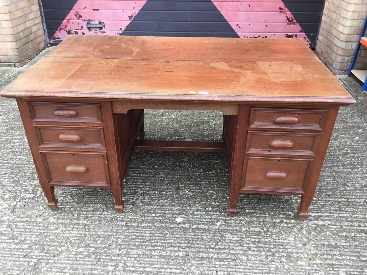 Lot 1029 - Mahogany desk