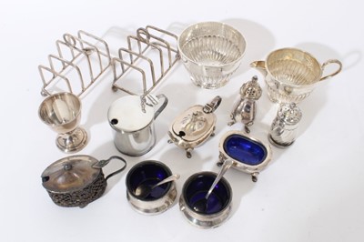 Lot 240 - Selection of miscellaneous 19th/20th century silver.