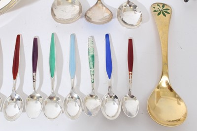 Lot 241 - Selection of miscellaneous 20th century silver and white metal.