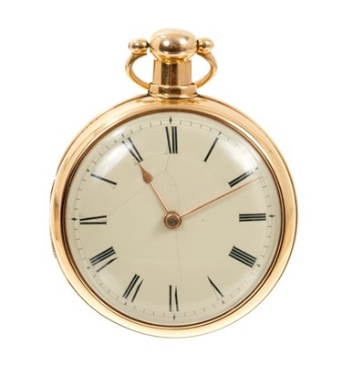 Lot 601 - William IV 18ct gold pair cased pocket watch by Litherland & Davies, Liverpool.