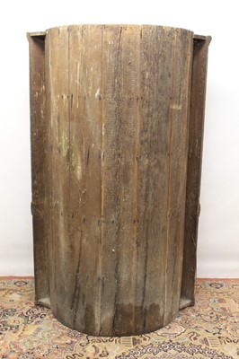 Lot 857 - Antique pine standing corner cupboard