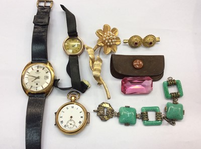 Lot 688 - Small group jewellery and watches