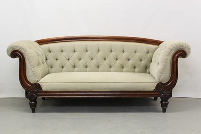 Lot 1236 - Late Regency double scroll end sofa