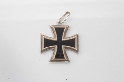 Lot 632 - Second World War Nazi Knights Cross of the Iron Cross Medal, stamped 800 to the reverse side, oval suspension loop also stamped 800