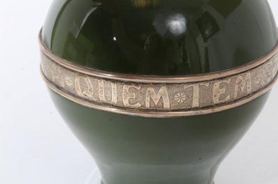 Lot 280 - Continental silver mounted jug