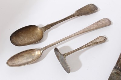 Lot 277 - Collection of silver and other cutlery