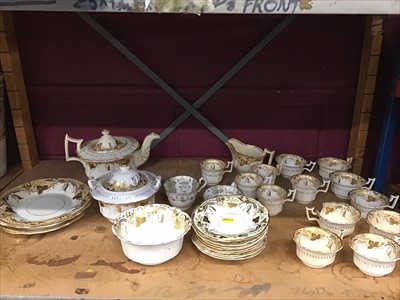 Lot 140 - Collection of early Victorian porcelain teawares