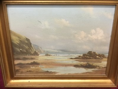 Lot 117 - David Dipnall oil on canvas - coastal scene