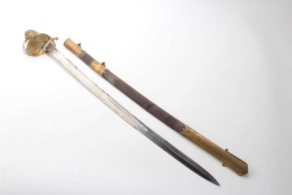 Lot 712 - Victorian 1827 pattern Naval Officers' sword